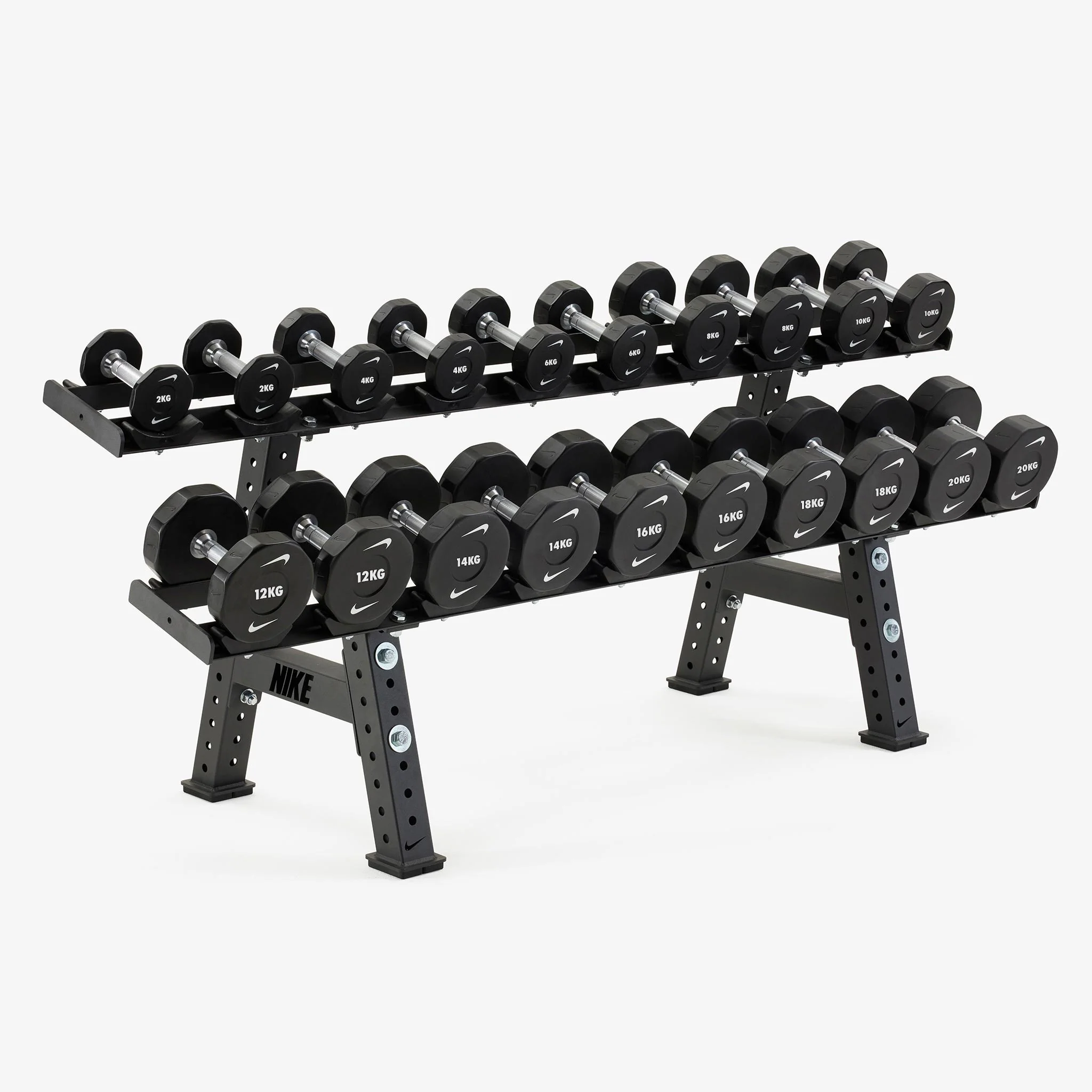 Nike Strength Pro Urethane Dumbbell Set With Rack - Image 8